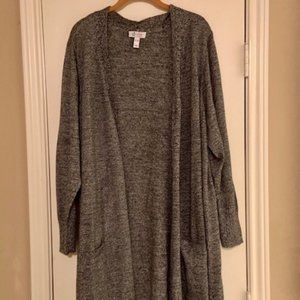 Denim & Co. Regular Long-Sleeve Open-Front Cardigan